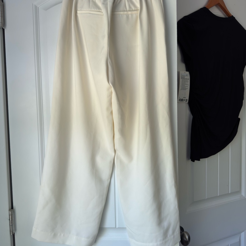 Talbots Cream Elastic Waist Pants - Picture 2 of 4